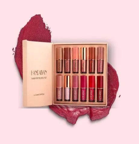 🎉Up to 70% discount 💋12-Piece Lip Set: Matte & Gloss for Every Look