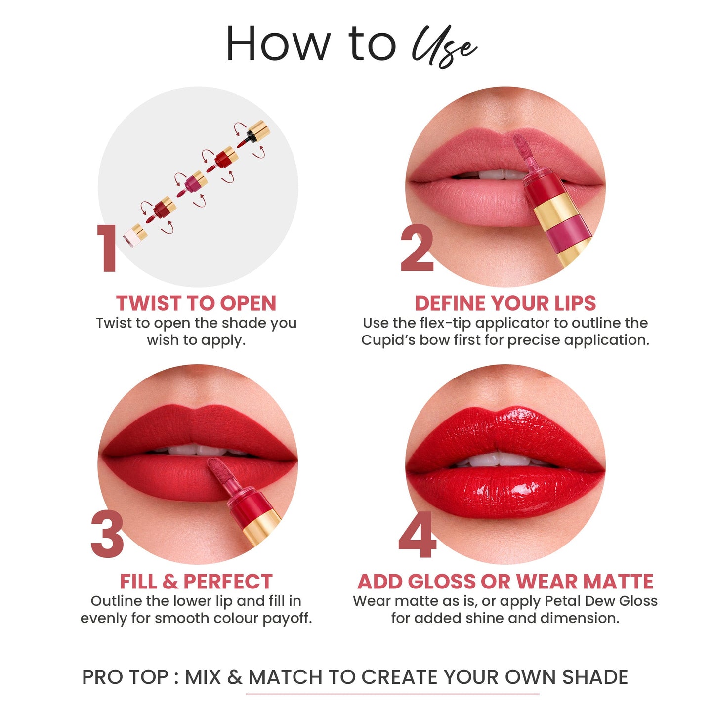 Fresh Blooms 4-in-1 Lip Stack