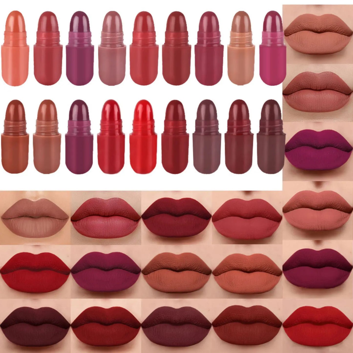 Mini Capsule Lipstick Set pack of 6