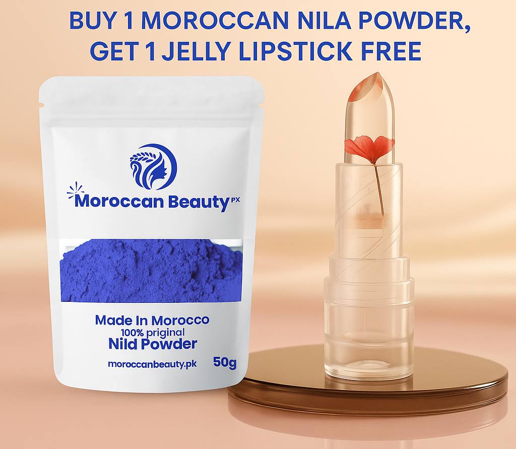 Buy 1 Moroccan Nila Powder  Get 1 lipstick FREE! 🎉