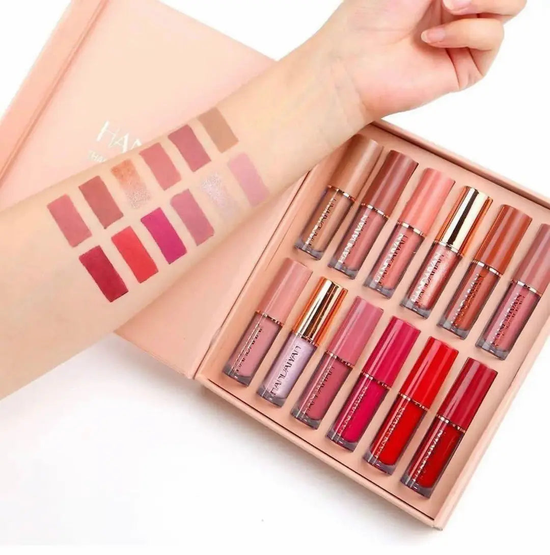 🎉Up to 70% discount 💋12-Piece Lip Set: Matte & Gloss for Every Look