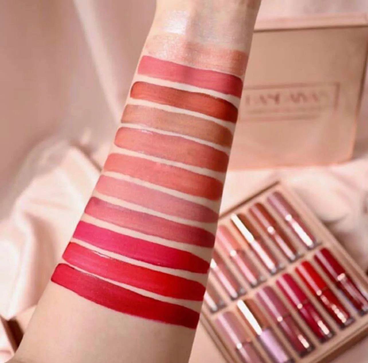 🎉Up to 70% discount 💋12-Piece Lip Set: Matte & Gloss for Every Look