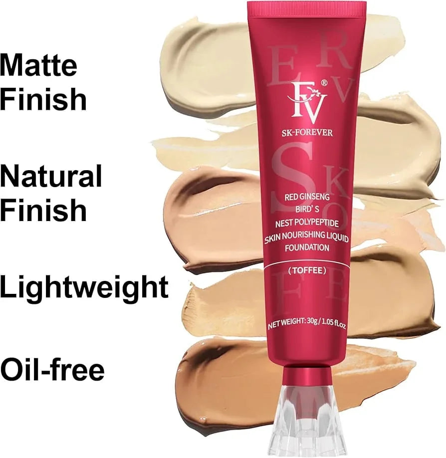 2xHigh Coverage Foundation+get 1 jelly lipstick free