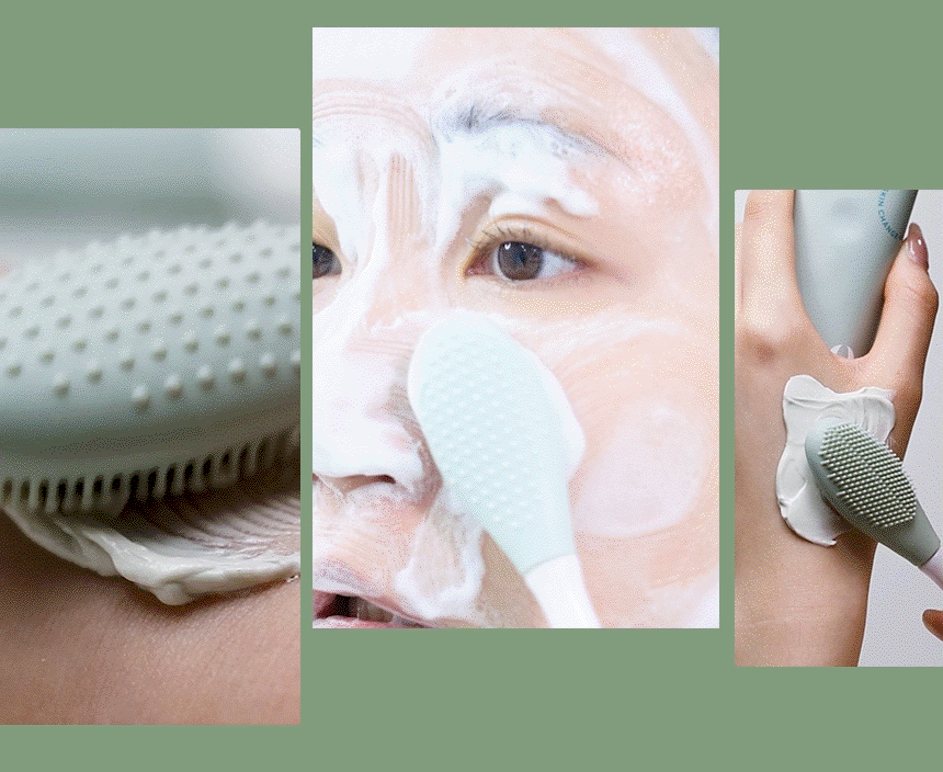 2 in 1 Silicone Nose Finger Brush  buy 1 get 1 free😍