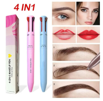 4-in-1 Makeup Pen Set (Eye Liner, Lip Liner, Brow Liner Eyebrow Pencil)