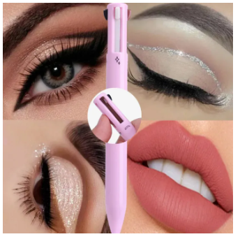 4-in-1 Makeup Pen Set (Eye Liner, Lip Liner, Brow Liner Eyebrow Pencil)